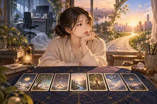 이직 운명의 카드 — 일의 문턱을 읽는 7카드 커리어 리딩